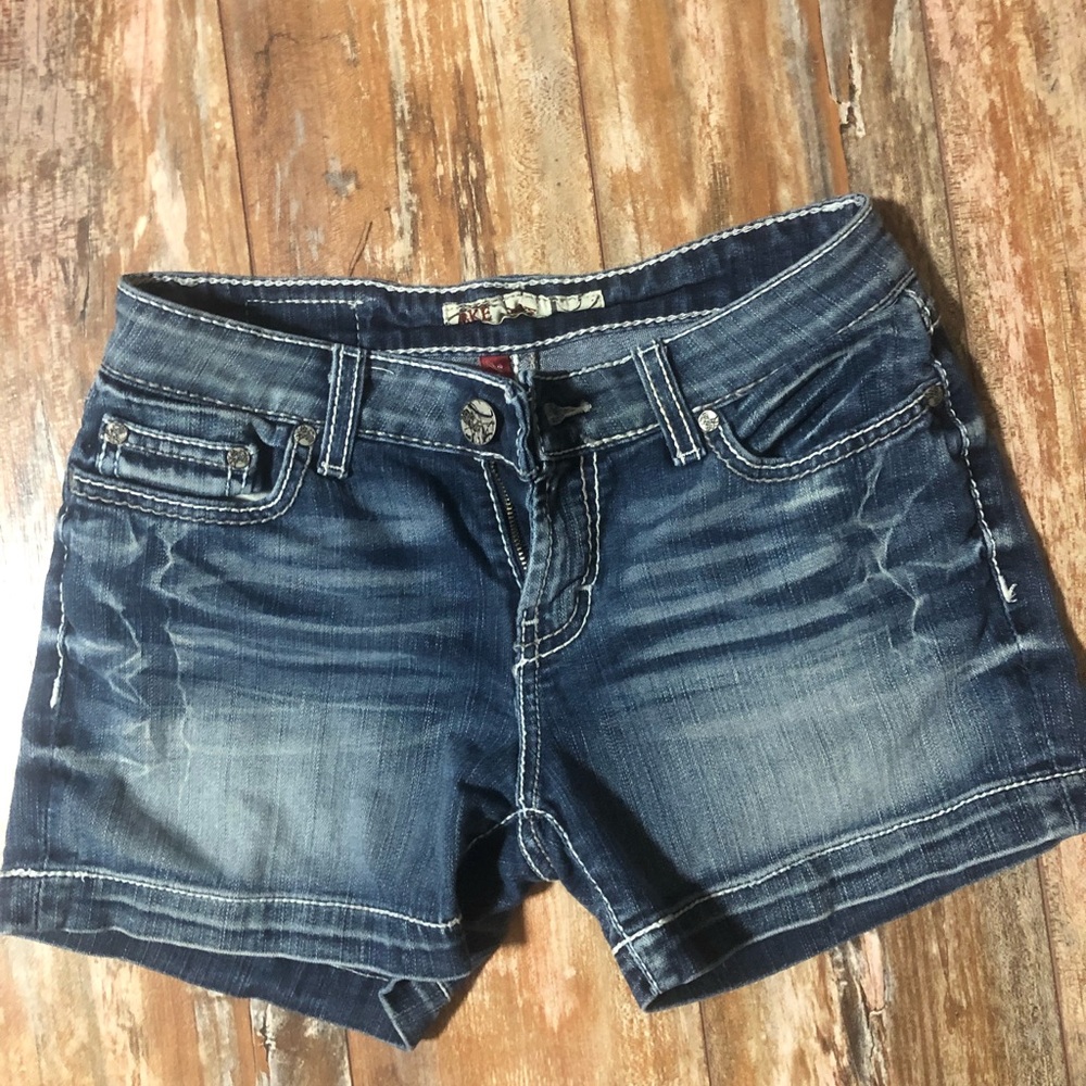 BKE Denim Stretch Shorts- “Kate”